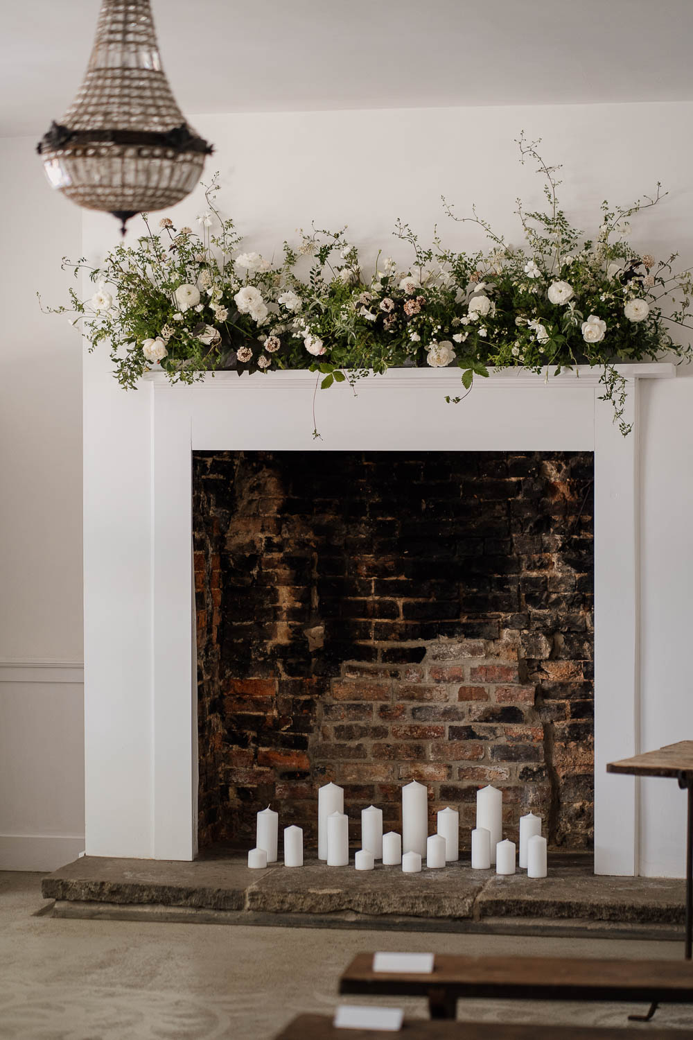 Arrangement on mantlepiece at Aswarby Rectory. Photo ©Magda K